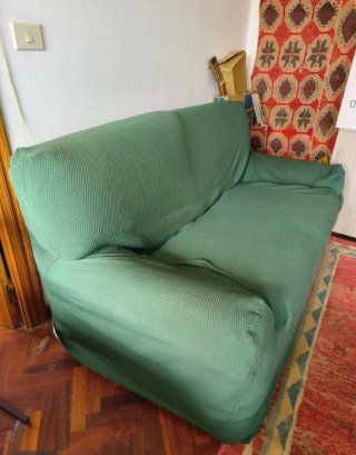 2 sofás + 2 cubresofas