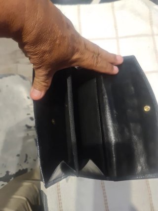 Portafoglio Balenciaga Vintage in Pelle di Coccodrillo Nero