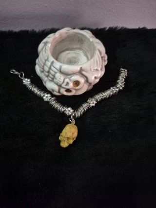 Pulsera Calavera y Joyero Halloween