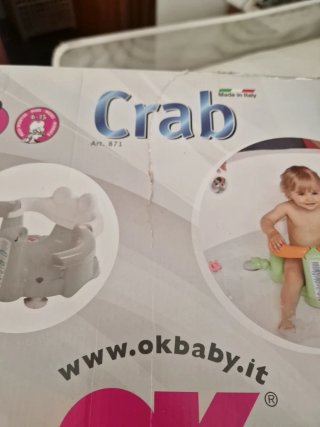 Asiento Baño OK Baby Crab Bebé con caja ¡sin usar!