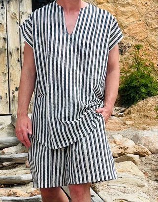 Conjunto Camiseta y Pantalón Rayas