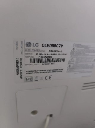 TV LG OLED 55' Negra y Plateada