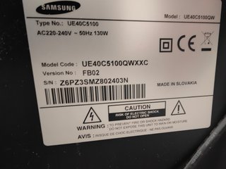 TV Samsung 40 Full HD - ¡Como nuevo!