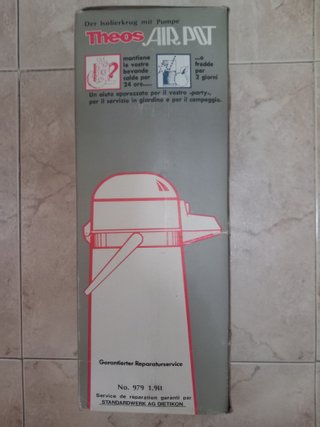 Termo acero inoxidable de 1.9L nunca usado