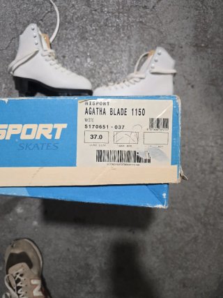 Pattini da ghiaccio Risport bianchi taglia 37