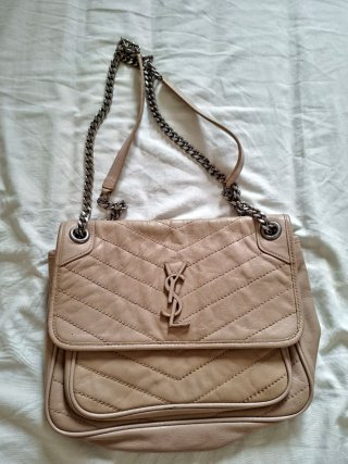 Bolso YSL Niki Piel Beige