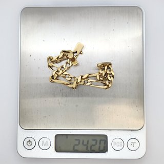 Pulsera Oro 18k Figaro