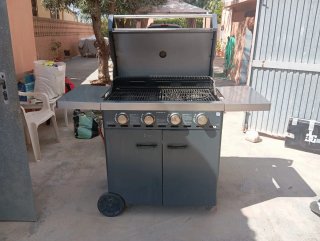 Barbacoa de gas 4 fuegos