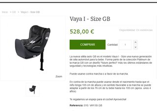 Silla Coche GB Vaya i-Size 360 Isofix