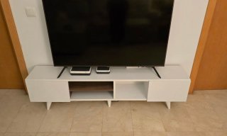Mueble TV Blanco Madera