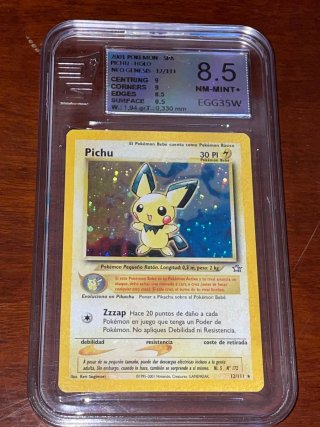 Pokémon TCG Pichu Holo Neo Genesis 12/111 PSA 8.5