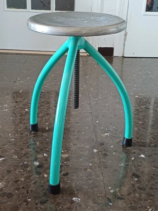 Taburete Vintage Metal Restaurado