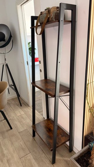 Estantería Industrial Madera y Metal
