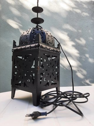 Faroles de jardín negros (2)