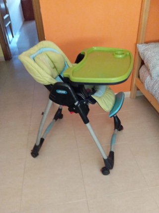 Trona de bebé plegable Se reclina por si se duerme