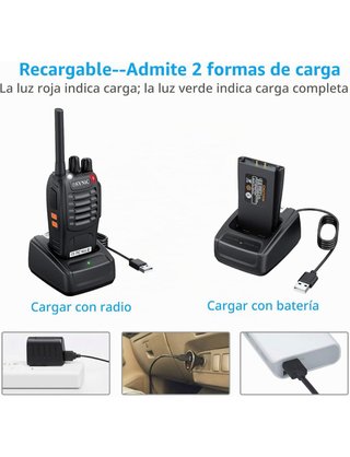 eSynic Walkie Talkies Radio de 2 vías PMR446MHz Wa