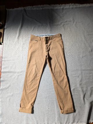 Pantalón largo marrón