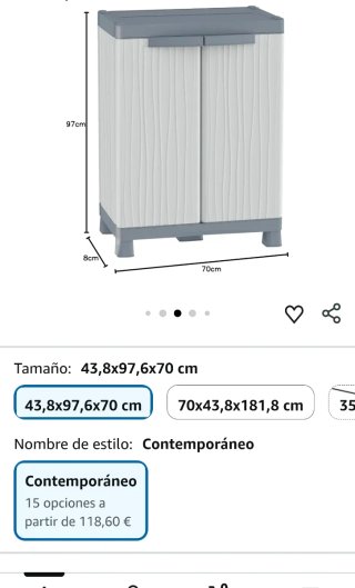 Armario Terry Base 700 UW 2 Puertas