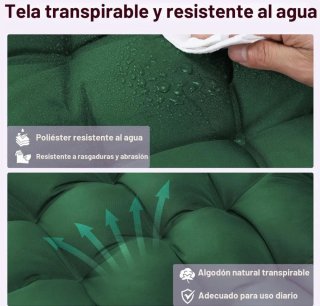 Cojín Banco Jardín Famirosa, sin uso. Nuevo