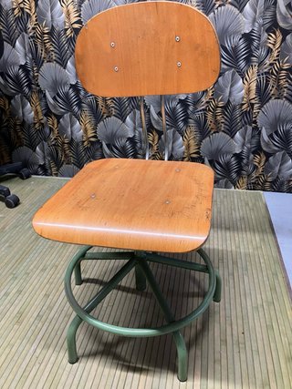 2 Sillas Taller Madera y Metal