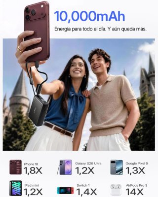 LISEN Power Bank 10000mAh 45W USB-C