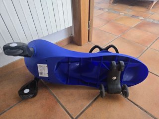 Coche hidraulico para niños azul