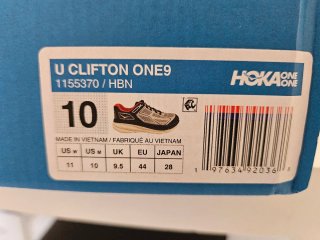 Hoka U Clifton ONE9 Zapatillas Gris/Rojo