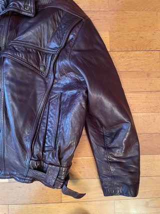 Cazadora de piel hombre vintage