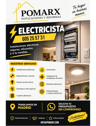 Electricista Profesional en Madrid | POMARX