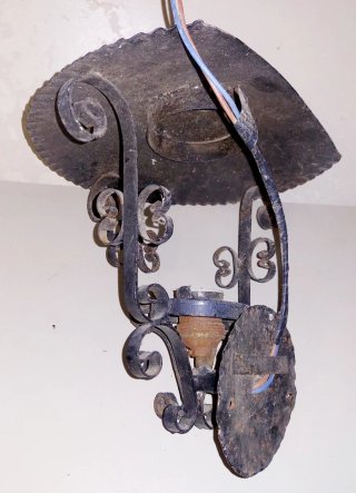 Farol antiguo hierro forjado