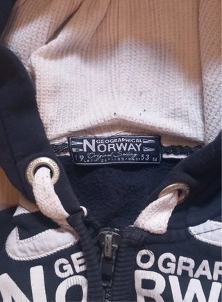 Chaqueta negra Geographical Nortway 14 años