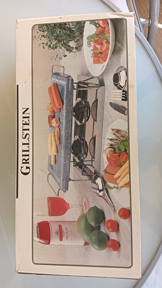 Parrilla Grillstein con piedra y quemadores
