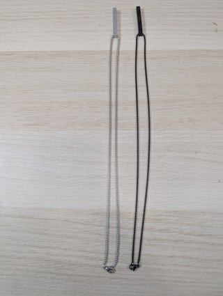 JeweBella 2 Piezas Collar Colgante Hombre Acero In