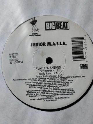 Vinilo Rap Junior Mafia - Players Anthem 12" 1995