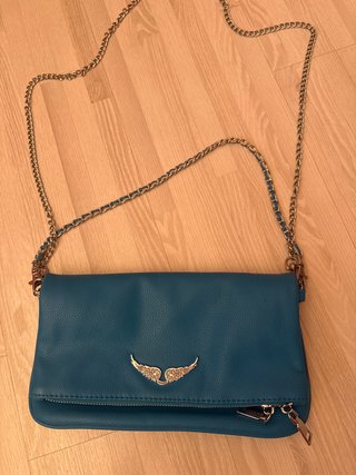 Bolso azul alas