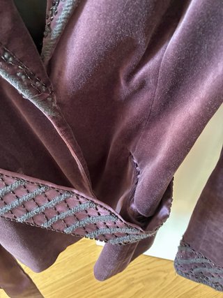 Chaqueta fiesta terciopelo y pedreroa