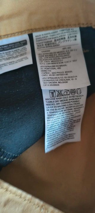 Levi's 511 Vaqueros Mostaza W32L32