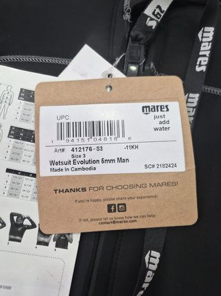 Traje de Neopreno Mares Wetsuit Evolution 5mm.