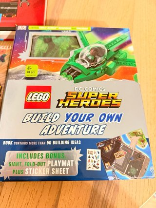 Lego Marvel, DC Comics y Spider-Man Libros sin fig