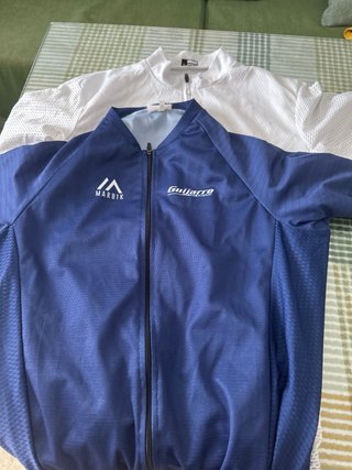 Maillot Ciclismo Marbik Guijarro Azul y otro blanc