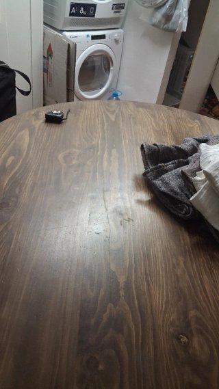 Mesa redonda de madera diametro 150cm