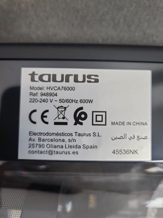 Aspirador Taurus Homeland Endless