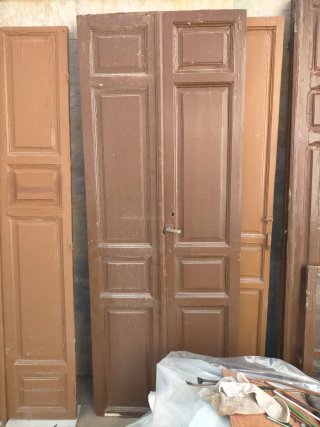 Puertas antiguas de madera.