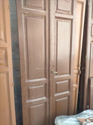 Puertas antiguas de madera.