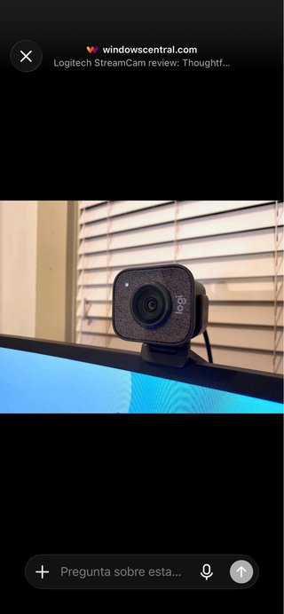 Logitech StreamCam Webcam Negra