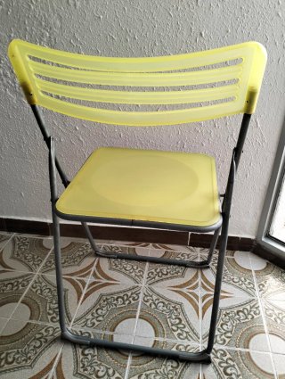 Silla plegable plastico