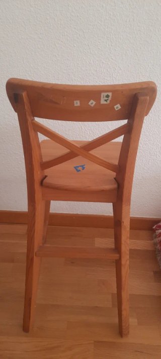 Silla alta madera Ikea Ingolf infantil