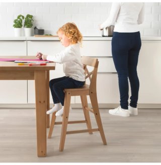 Silla alta madera Ikea Ingolf infantil