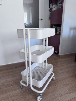 Carro organizador RASKOG IKEA blanco