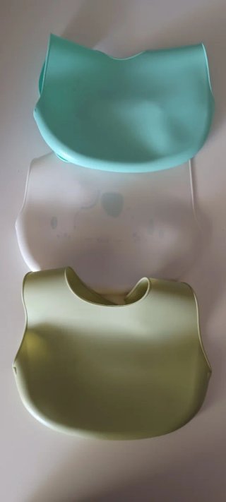 Baberos de silicona para bebé (3 unidades)